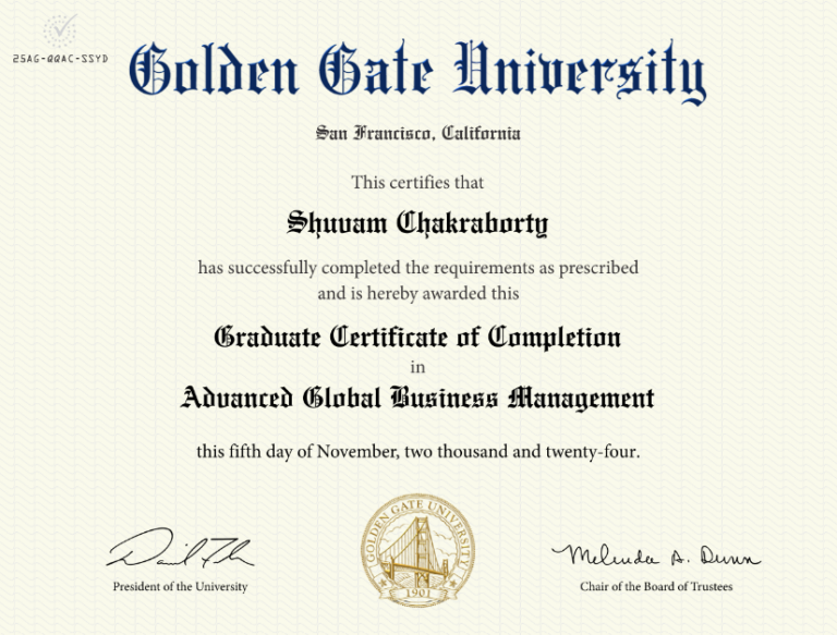 Advanced global business management